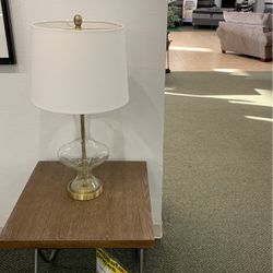 Two glass lamps