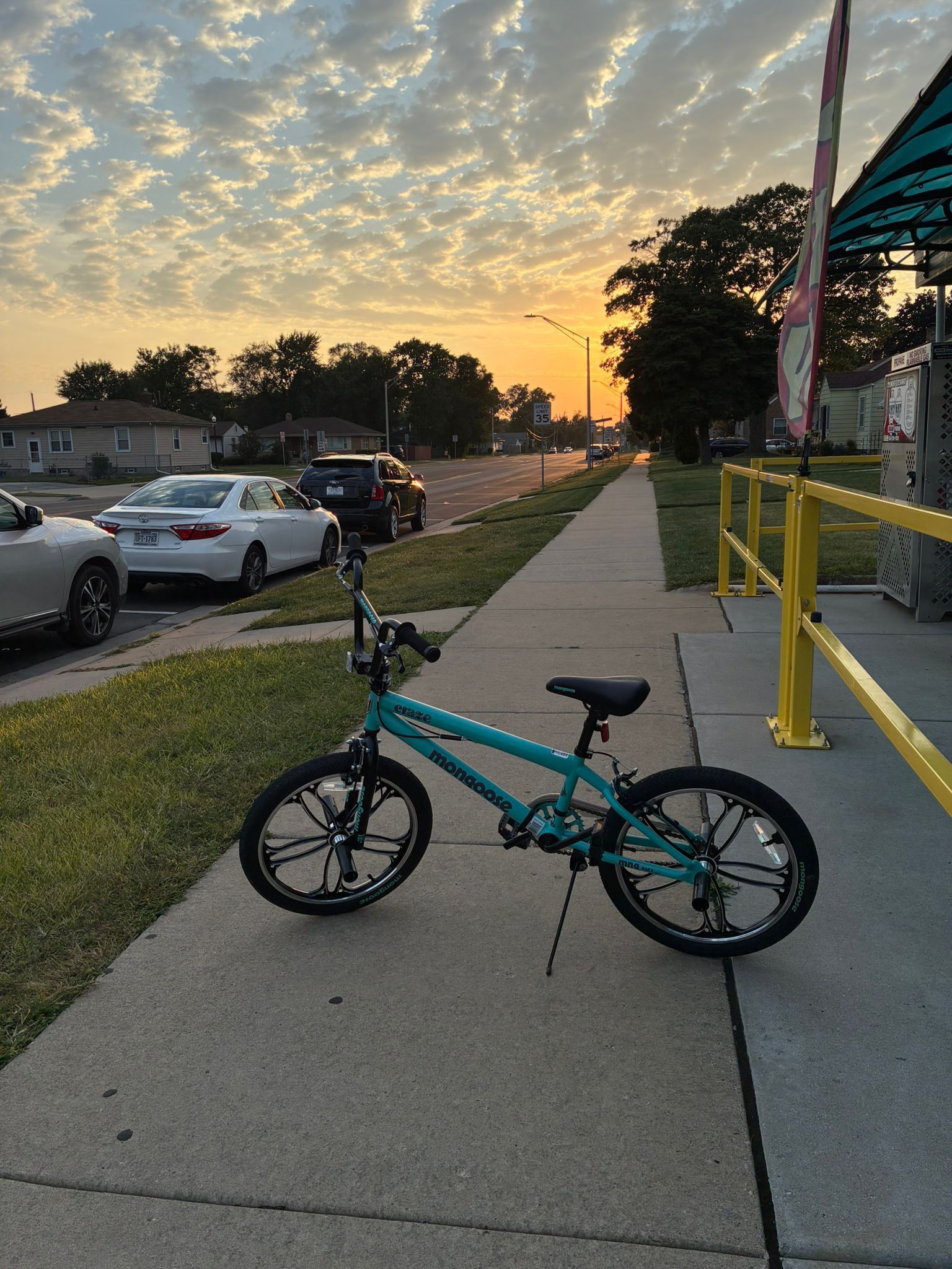 Mongoose BMX Bike – 20” Wheels, Turquoise, Great Condition