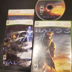 Xbox 360 Halo 3 video game 1 disk only