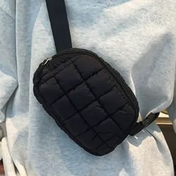  Women's Puffer Quilted Crossbody Purse/Make-up Bag – Chic, Cozy & Versatile! 👜