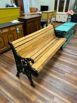 Cast Iron Victorian Garden Bench Heavy