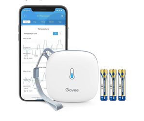 Govee Smart Thermometer Hygrometer, WiFi Humidity Temperature Sensor with App Notification Alert, 2 Years Free Data Storage Export, Wireless Remote Mo