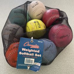 Champion Sports Weighted Training Softballs 