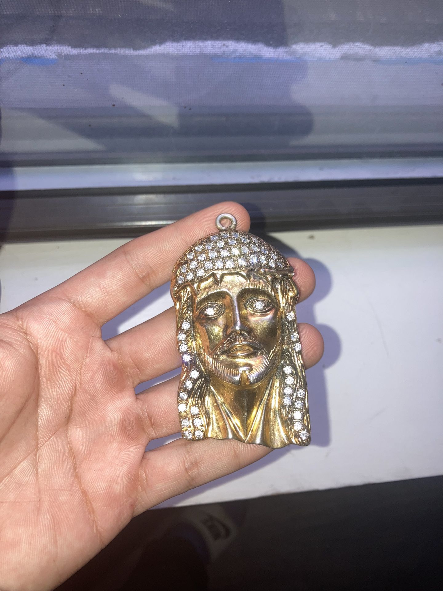 Gold Plated Jesus Pendant 