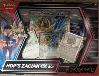Pokemon Hop's Zacian Ex Box Sealed Packs + Promos