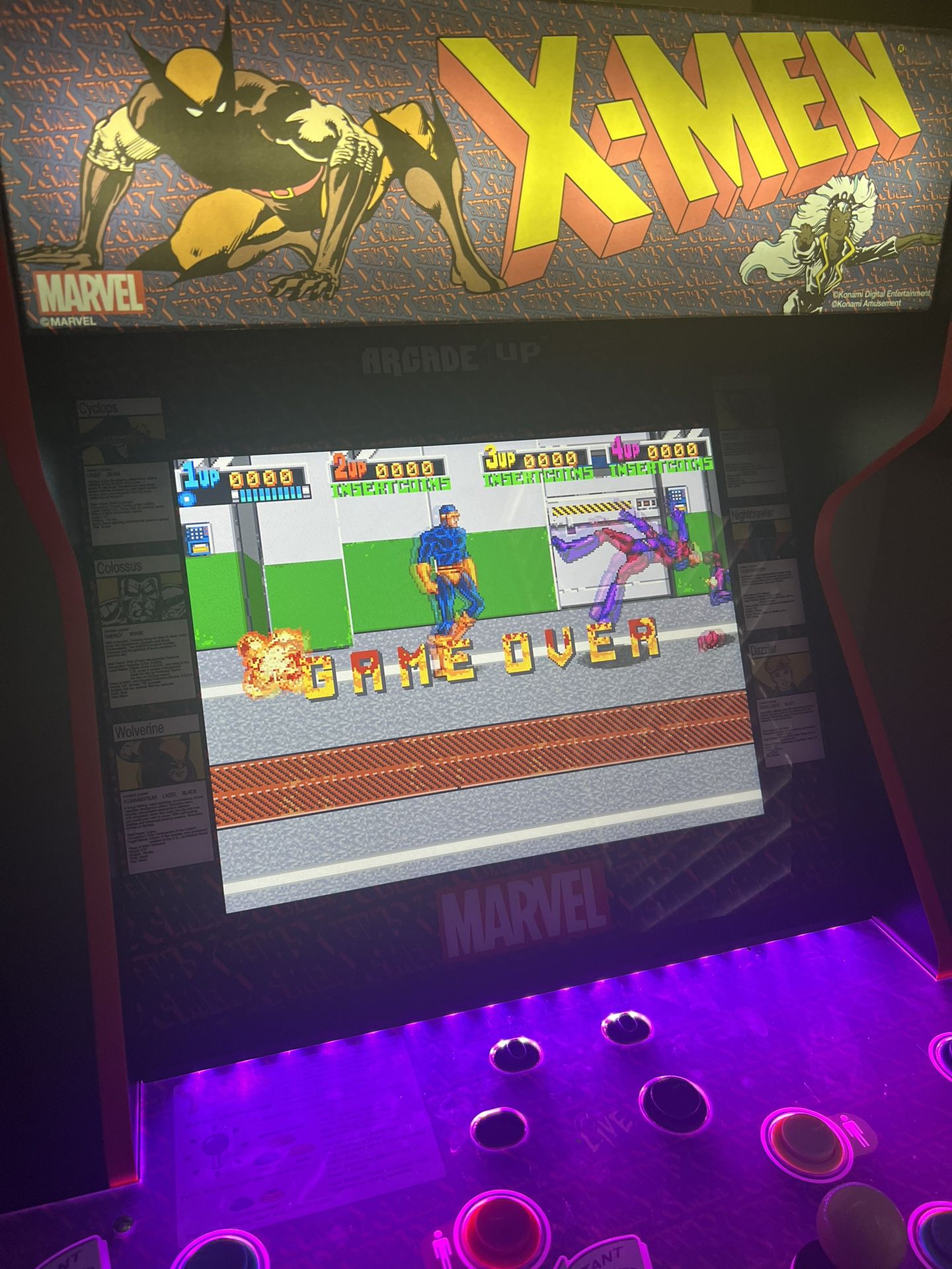 Arcade 1up X-men 4player With Stool