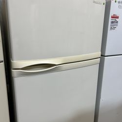 Beige Top Freezer Fridge - Preowned