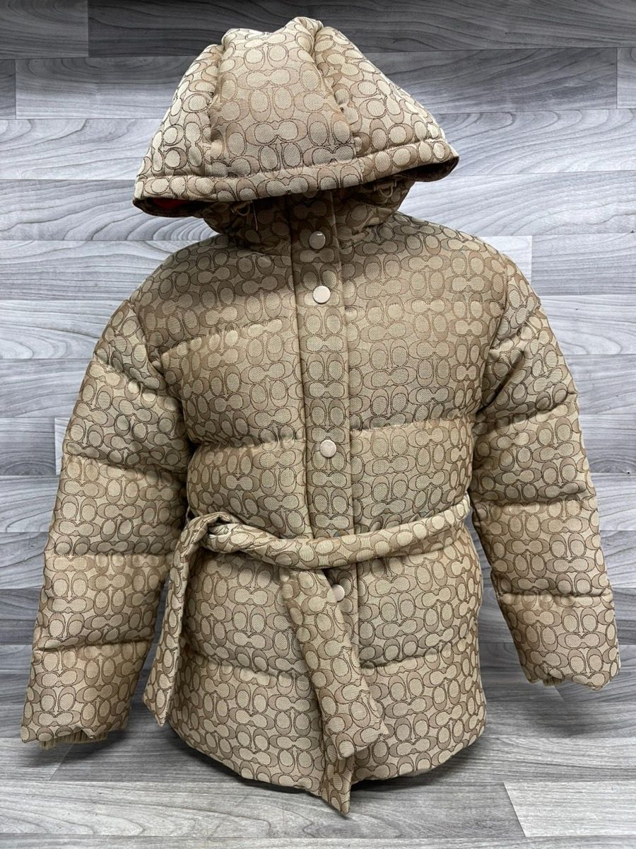 Coach Signature Jacquard Down Pillow Jacket Medium(A1D027654)