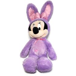 Disney Store Minnie Mouse Purple Easter Bunny 18in Ears Tuck Plush 2019 Stuffed
