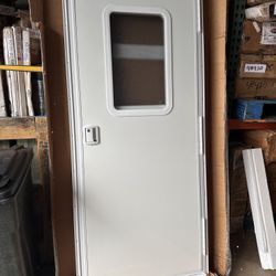 A P PRODUCTS 015-21 77 20 AP Products Polar White 30" x 72" Right Handed Square RV Entry Door