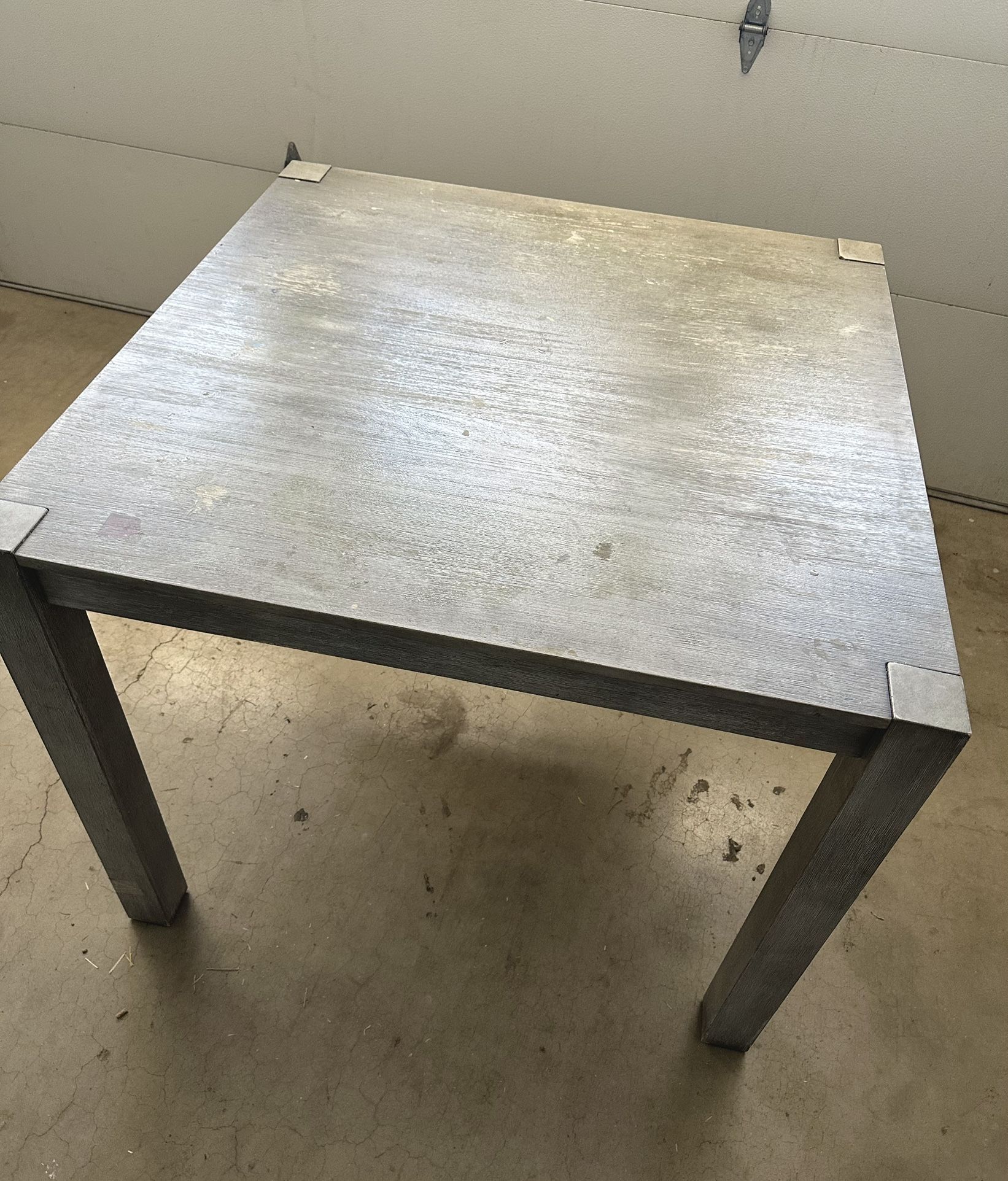 American Furniture Warehouse Tall Counter Height Dining Table – Washed Gray (TABLE ONLY!)