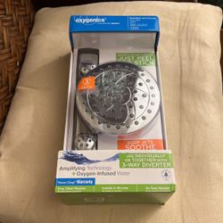  Oxygenic pure shower genius Body bar weigh flood chrome plus rain shower