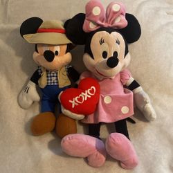 Mickey & Minnie Stuffed Animals 