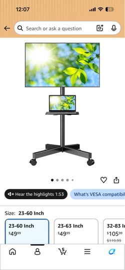 Mobile tv stand