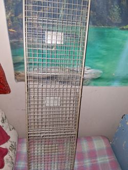 Tall Metal Wire Grid Panel