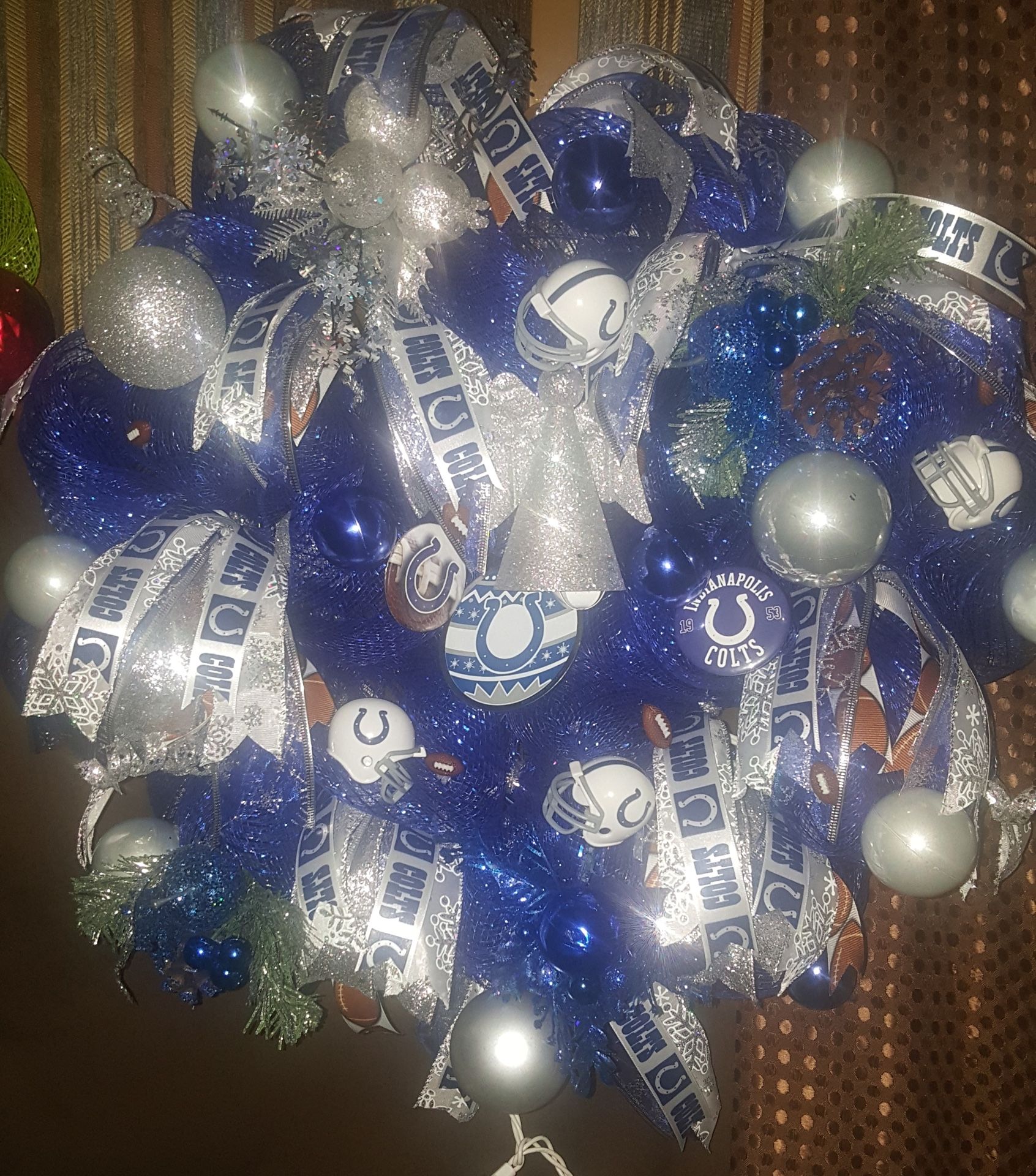 Custom made Colts Wreath