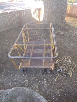 Vintage industrial cart