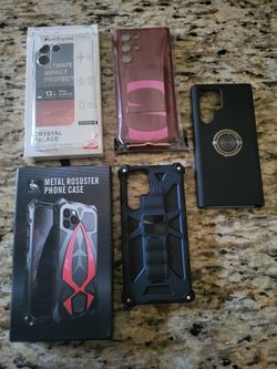 Metal Rosdster Phone Case For Galaxy S22 ultra