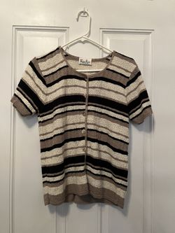 Reba Rose Button Down Sweater Size Medium 