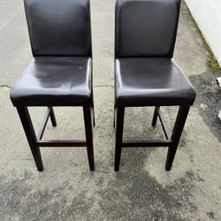 Two High Bar Chairs