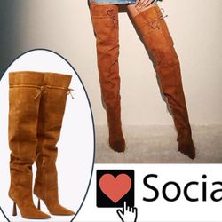 Good American Thigh High Boots