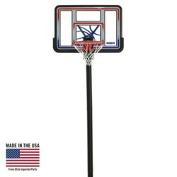 Lifetime Adjustable Inground Basketball Hoop, 44 inch Polycarbonate