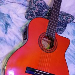 Washburn C5CE nylon string guitar 