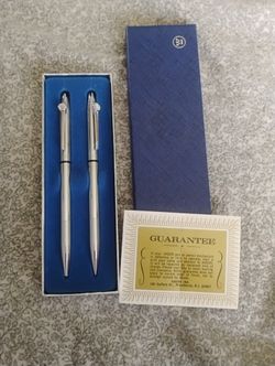 Silver Vintage Westinghouse Fountain Pen Set $1
