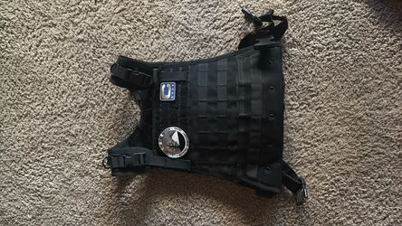 Black Tactical MOLLE Plate Carrier Vest