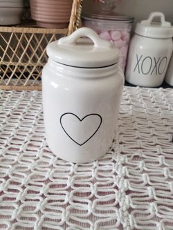 Rae Dunn Valentine's Heart Canister