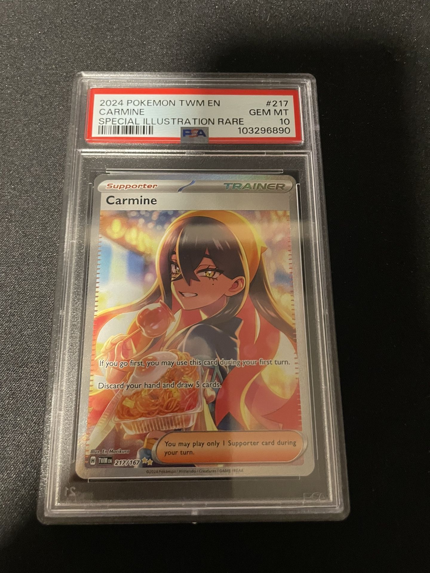 Pokemon Card Carmine Psa 10