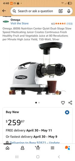 Omega Juicer – Makes Juice, Sorbet, Noodles & More 🍎