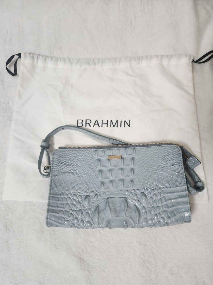 Brahmin Sienna Sky Melbourne Leather Crossbody Bag/purse P34 151 00060