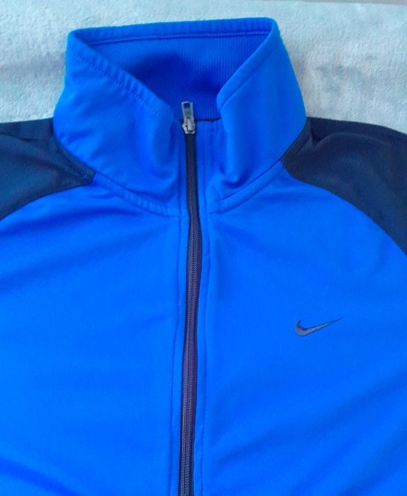 Nike Mens Track Jacket Athletic Dept Full-Zip Activewear Size:L Color:Blue/ Black