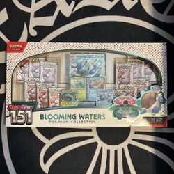 Pokemon Scarlet and Violet 151 Blooming Waters Premium Collection Box 14x Booster Packs