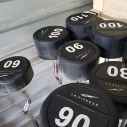 Fixed Barbells Gym Weights Urethane Rubber Olympic Weight Set Straight Bar And Ez Curl Bars