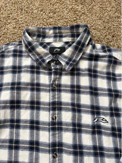 Rusty Long Sleeve Flannel Button Down Mens Size XXL Plaid Y2K