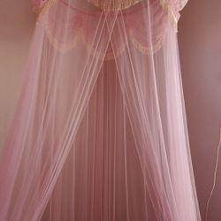Pink Tulle Canopy