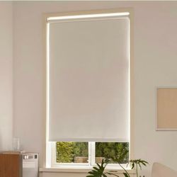 04 35X75in 100% Blackout Roller Shades for Indoor Windows with Thermal Insulated Fabric UV Protection Privacy Window Shades for Living Room, Home and 