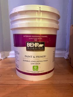 BEHR Premium Plus Eggshell Paint 5 Gal - 3/4+ Full - Custom Off White