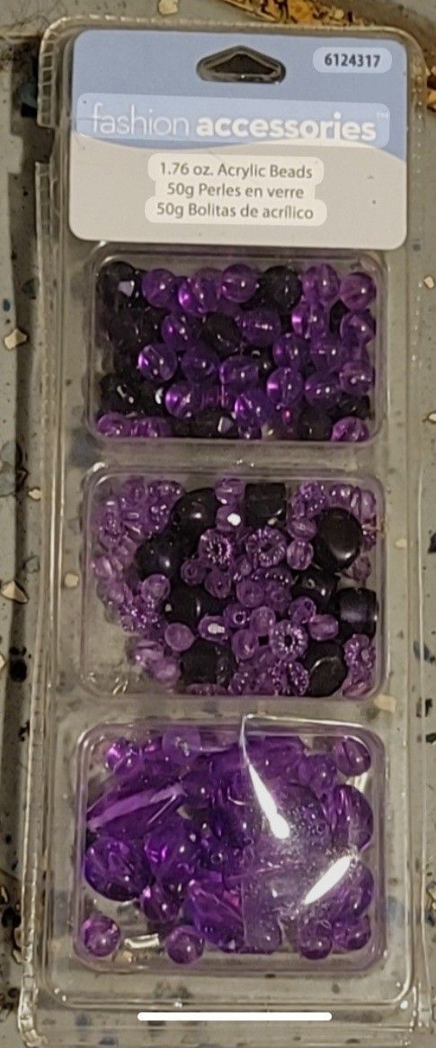 Beads Acrylic Purple Fashion Accessories