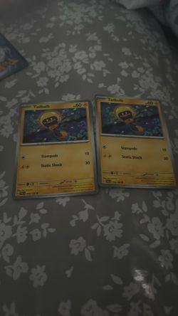 Tadbulb Pokémon Card (2) W/ Energy