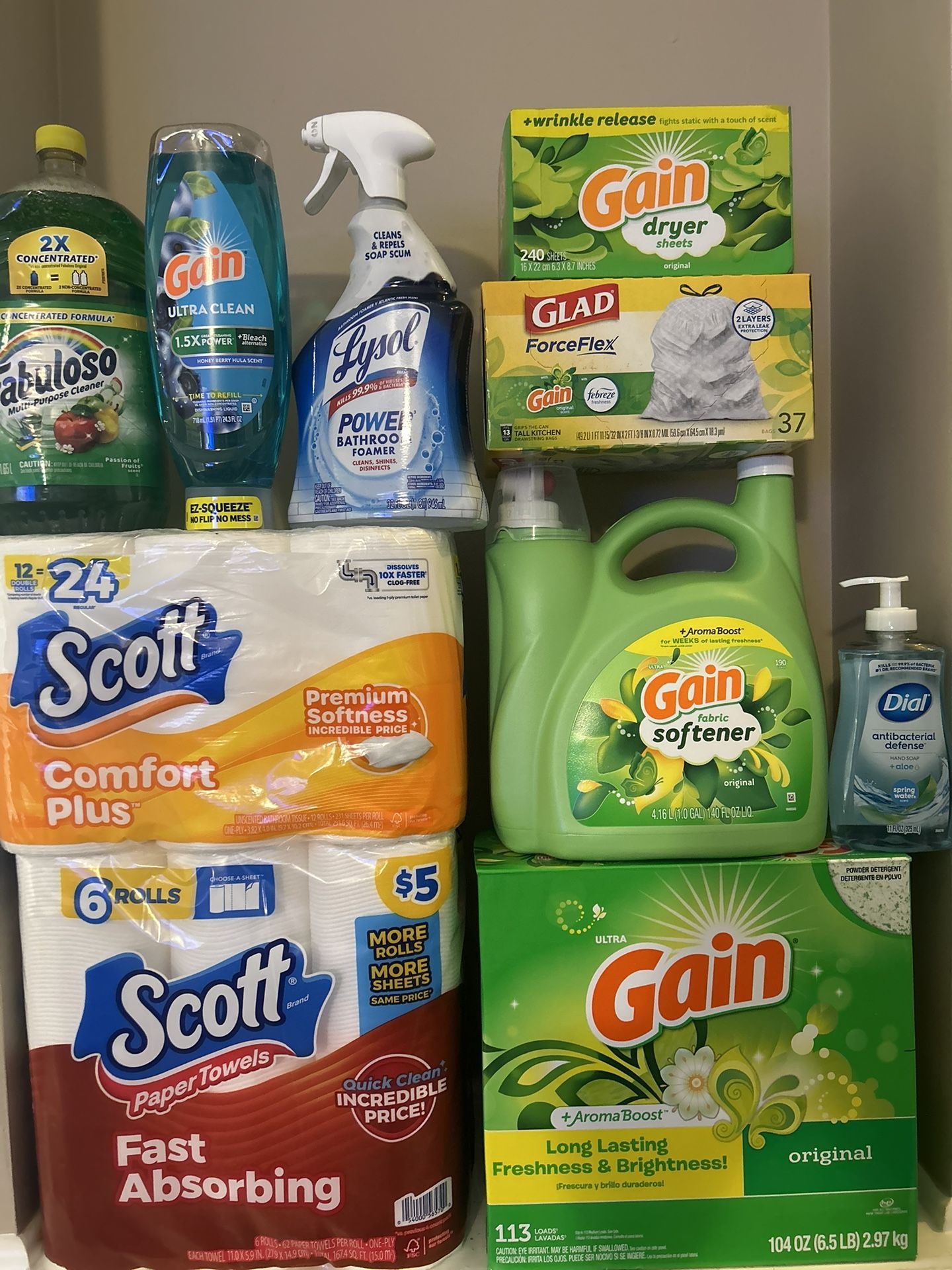 Household Bundle Gain/Scott/Lysol