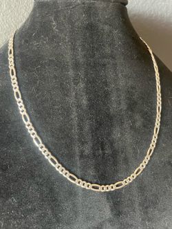 ~22inch 925 figaro chain, 5 mm. 20+ grams. Please Read description