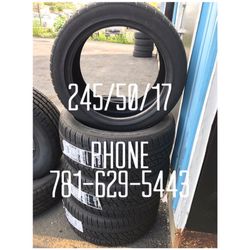 New Tire For Sale 245/50/17 $95 each free mounting and Balancing