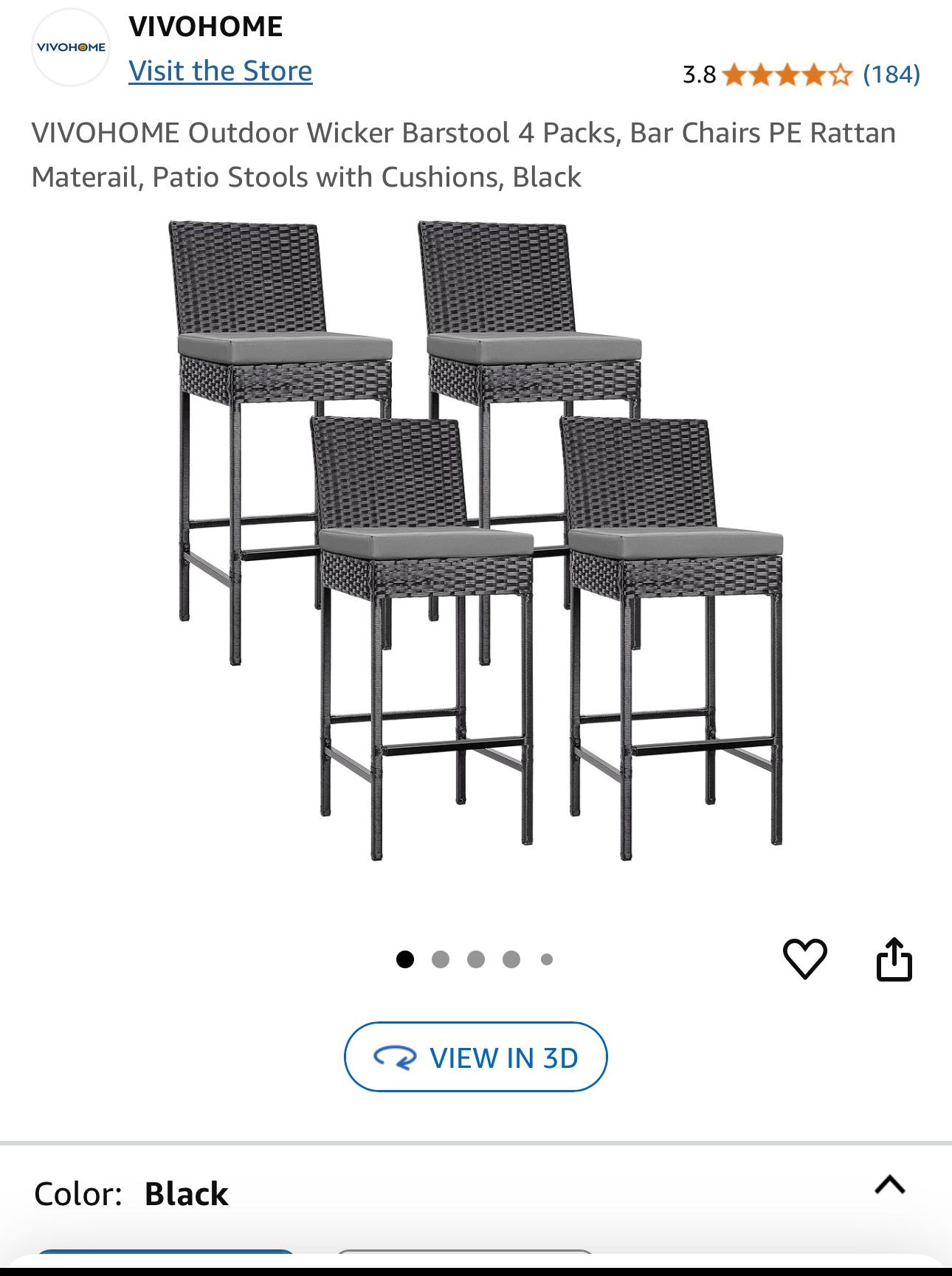 BRAND NEW 💥💥 4 Barstools