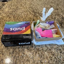 2 boxes of crafting sand (1 new, 1 used selling together)