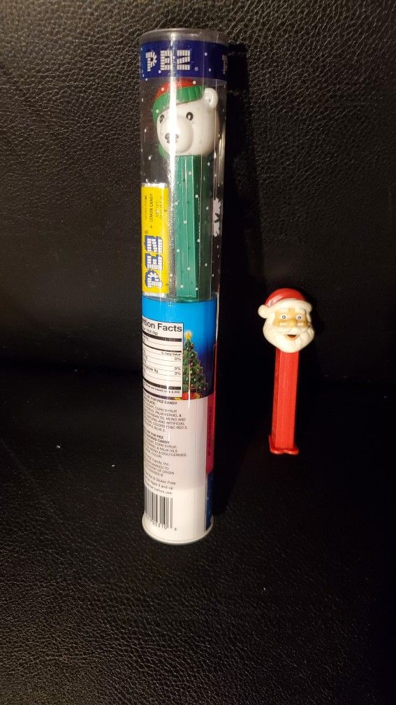 Vintage Santa Pez And 2012 Holiday Bear Pkg Pez