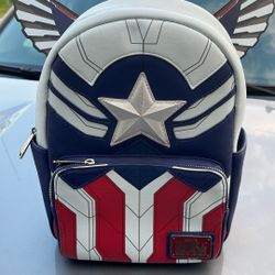 Captain America Mini Backpack With Wings  