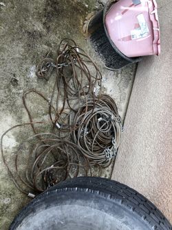 Cables 30 feet with chain and hooks